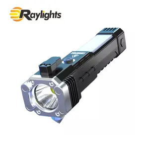 Multifunction rechargeable super bright flashlight strong magnetism led torch flashlight for car