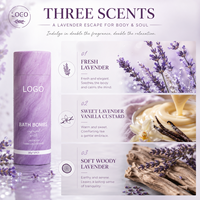 Bombe de bain spa hydratante avec huile essentielle de lavande, aromathérapie, ensemble de boules effervescentes pour bain moussant
