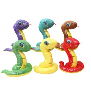 Sequin snake doll plush toy snake pillow doll decorative decoration cloth doll