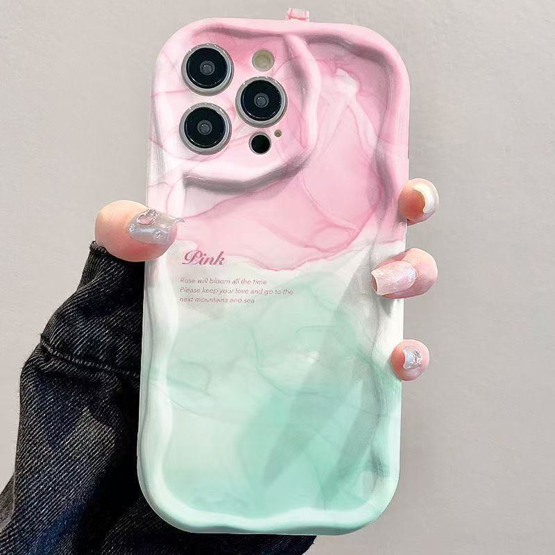 Pink and green gradient