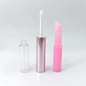 หลอดลิปบาล์มแบบสองหัวทรงเพรียวบาง ภาชนะลิปกลอสเปล่าพร้อมหัวแปรง หลอดลิปสติกพลาสติกแบบคู่ สำหรับบรรจุภัณฑ์เครื่องสำอาง - Product Image 6