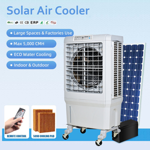 220V/12V portatile a energia solare evaporativo aria ventola di raffreddamento ad acqua 5000cmh <span class=keywords><strong>AC</strong></span>/<span class=keywords><strong>DC</strong></span> per uso esterno - Product Image 1