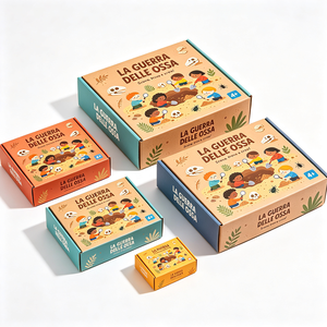 Boîte d'emballage en papier pour jouets éducatifs pour enfants, impression personnalisée, design de fossile de dinosaure, expédition rapide en 72h, boîte en carton ondulé anti-écrasement - Product Image 2