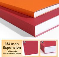 Clips de reliure pour dossiers de documents, lot de 50, format lettre, à suspendre, avec onglets découpés 1/5, couleurs personnalisées, impression de logo, plastification, haute qualité, pour la maison et le bureau