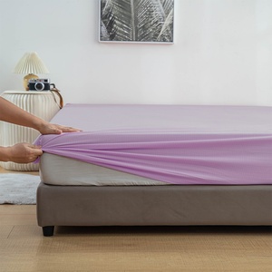 Drap-housse antistatique avec bande brodée en fibre d'argent 400TC, écologique, pour la maison, l'hôtel, l'hôpital - Product Image 1