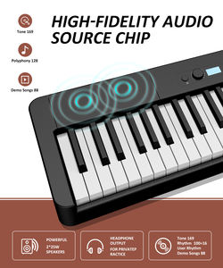 <span class=keywords><strong>Piano</strong></span> numérique léger pour débutants, 88 touches lestées, clavier pleine taille, portable, connecteur MIDI USB, autocollants, pour débutants et adultes - Product Image 2