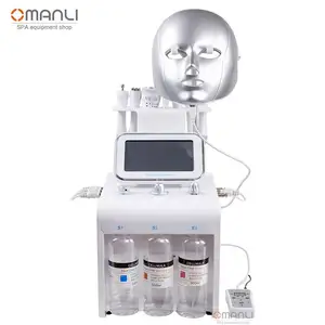 Máquina de massagem facial de oxigênio, máquina hidro aqua para massagem facial