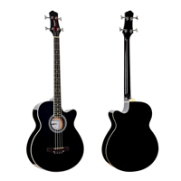 Guitare basse électrique acoustique à 4 cordes en épicéa de haute qualité