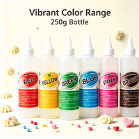 Ensemble de colorants alimentaires liquides comestibles de 250 g avec des teintes vibrantes pour la décoration de gâteaux, glaçages, pâtisseries, crèmes et biscuits, durée de conservation de 48 mois