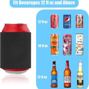 Custom Full Color Printing Slap Wrap Neoprenel Color Splash Circle Pull-Tab Beer Cola Spring <b>Bottle</b> Spring Cup Sleeve Can Cooler - Product Image 2