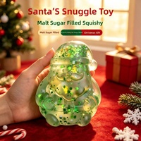 Jouet Squishy Père Noël à Presser Anti-Stress à Remontée Lente en TPR pour Enfants de 5 à 7 Ans Unisexe Vente en Gros