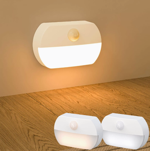 Luce Notturna LED Intelligente Moderna <span class=keywords><strong>a</strong></span> Luce Calda con Sensore di <span class=keywords><strong>Movimento</strong></span> e Funzionamento <span class=keywords><strong>a</strong></span> Batteria per Uso Domestico in Corridoi e Camere da Letto - Product Image 1