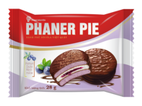OEM/ODM Biscuits sucrés pour enfants PHANER PIE saveur myrtille, doux, enrobés de chocolat, fourrés à la guimauve, vente en gros en vrac, boîte