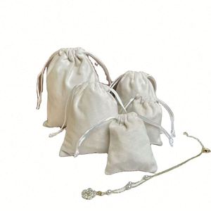 Customized Thickened Dust Drawstring Jewelry Recyclable Eco-Friendly <b>Travel</b> <b>Makeup</b> Storage Pouch <b>Bag</b> - Product Image 1
