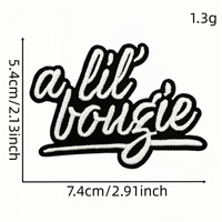 Patch thermocollant carré en tissu polyester brodé, motif dessin animé et anime, pour vêtements, avec adhésif activé par la chaleur