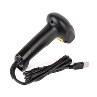 Lector de Códigos de Barras, Escáner de Códigos QR Inalámbrico 1D/2D CMOS para Comercio Minorista, Escáner con Interfaz USB