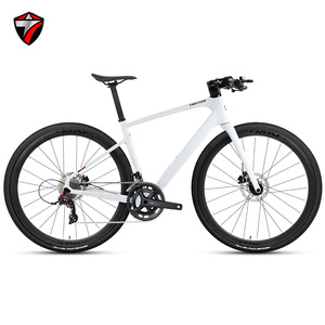 Vélo de <span class=keywords><strong>route</strong></span> tout-terrain Twitter GRAVEL-V1, 24 vitesses, freins à disque à huile, cadre en fibre de <span class=keywords><strong>carbone</strong></span>, fourche rigide, <span class=keywords><strong>guidon</strong></span> <span class=keywords><strong>plat</strong></span> Gravel - Product Image 2