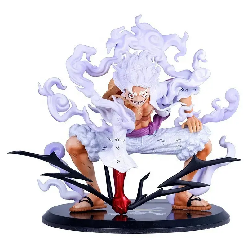 Giao Hàng Nhanh Chóng Màu Trắng 20Cm Một Miếng PVC Luffy Bánh 5 Anime Hành Động Hình Tượng Mô Hình Đồ Chơi