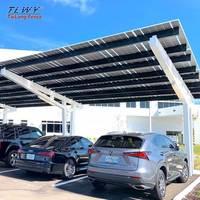 Sistema di Montaggio Solare per Parcheggio Auto, Monoposto, Resistente alla Pioggia, con Impianto Fotovoltaico Integrato, Antigraffio