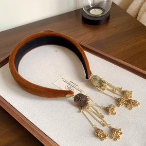 عصابات شعر جديدة من الكريستال للنساء بشرابة فراشة أغطية رأس خرافية على الطراز القديم عصابات شعر حساسة طازجة وأنيقة - Product Image 3