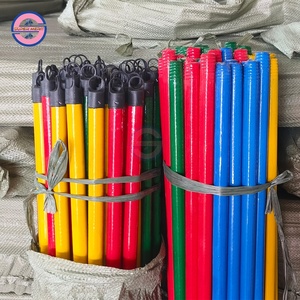 Balais de nettoyage en gros de Chine : Balais en plastique avec manche en bois et support pour <span class=keywords><strong>balai</strong></span>, bâtons de <span class=keywords><strong>balai</strong></span> revêtus de PVC - Product Image 5