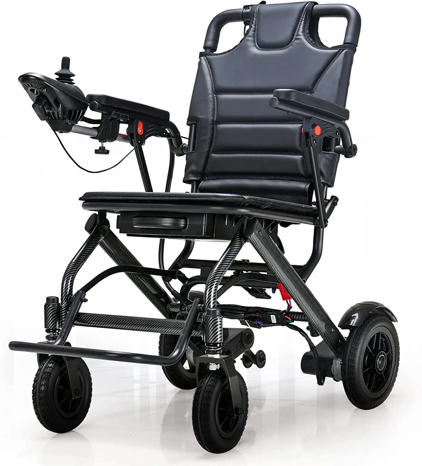 Prezzo economico sedia a rotelle elettrica pieghevole leggera da 14.5KG per portatori di handicap