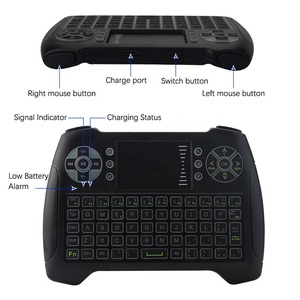 Bàn Phím Mini Bộ Điều Khiển Bàn Phím Không Dây Đèn Nền 2.4GHz Cầm Tay Kèm Bàn Di Chuột Cảm Ứng Kết Hợp Cho Google Android TV Box <span class=keywords><strong>PS3</strong></span> PC - Product Image 4