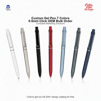 Stylos gel colorés multifonctions avec logo personnalisé direct d'usine avec encre scintillante Largeur d'écriture de 0.5mm Matière plastique