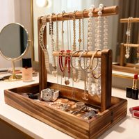 Boîte à bijoux haut de gamme en pin de Nouvelle-Zélande, support de rangement vintage pour bracelets, présentoir pour montres et objets d'art