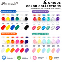 Ensemble de peinture acrylique miniature Panwenbo, 12 couleurs, non toxique, à base d'eau, avec boîte en PVC, pour enfants et adultes, pour travaux manuels