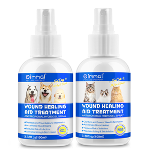 <span class=keywords><strong>Spray</strong></span> nettoyant pour plaies d'<span class=keywords><strong>animaux</strong></span> de compagnie 100 ml, marque privée OEM, pour chiens et chats, contre les démangeaisons cutanées et les allergies, <span class=keywords><strong>spray</strong></span> topique <span class=keywords><strong>cicatrisant</strong></span> pour <span class=keywords><strong>animaux</strong></span> - Product Image 1