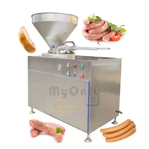 Mechanical Small Sausage Maker Stuffer Hang Unit and Volumetric Industrial Hydraulic Sausage Filler