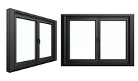 Ventanas correderas abatibles de aleación de aluminio de alto rendimiento Diseño moderno elegante Apertura segura Colgante