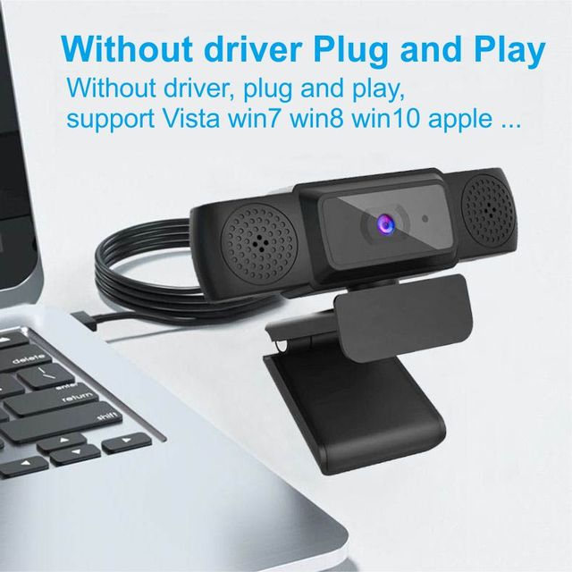 Fufan Built-in Mic Video Camera for Youtube Live Streaming 1920*1080 Webcam With Microphone Full HD Small Youtube Cameras