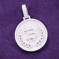 Pendentif Lettre B en Argent Sterling 925 GRA Hip Hop Iced Out Bling, Moissanite VVS testée au diamant, pour Homme, Cadeau de Fête