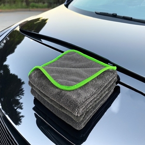 Serviette de séchage de voiture ultra-absorbante sans traces, double face, 40x40, 70x90, en microfibre magique à tissage torsadé - Product Image 3