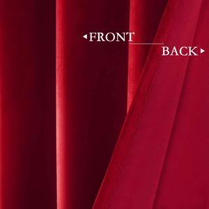 Œillets occultants 100% polyester, 1 pièce, rideaux en tissu velours pour fenêtre de chambre à coucher, salon et chambre à coucher - Product Image 5