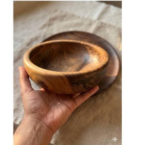 Tazón de Madera Hecho a Mano Más Vendido, Tazón para Ensaladas, Frutas y Aperitivos para el Hogar, Cocina y Comedor, Disponible al Mejor Precio del Mercado - Product Image 1