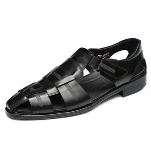 Botas de Tobillo de Cuero Genuino Estilo Británico para Hombre, Personalizadas, Premium, de Negocios, con Punta Cuadrada, para Otoño - Product Image 2