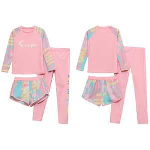 Traje de Baño para Niñas de 2 a 13 Años, Traje de Baño Tie-Dye, Protección Solar para Piscina y Playa, Traje de Baño para Natación, Entrenamiento, Surf, Juegos Acuáticos - Product Image 2
