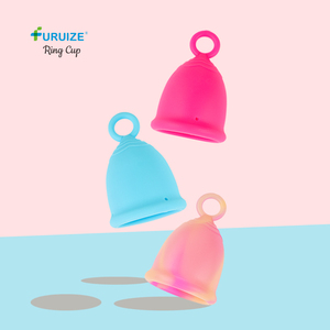 Coupes menstruelles réutilisables et écologiques Furuize avec anneau de traction pour une utilisation facile et portable - Product Image 5