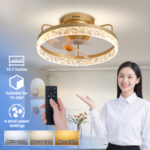 2023 30W luci <span class=keywords><strong>LED</strong></span> <span class=keywords><strong>ventilatore</strong></span> da soffitto Design moderno nordico moderno Design moderno camera da letto da pranzo apparecchio con telecomando motore a corrente continua - Product Image 4