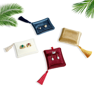 Custom Velvet Set Box Jewelry Box Necklace <b>Ring</b> <b>Couple</b> <b>Ring</b> Luxury Tassel Jewelry Packaging Earring Necklace Box - Product Image 5