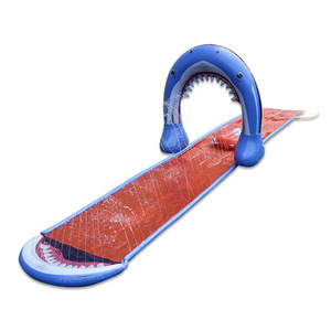 <b>Inflatable</b> Shark <b>Water</b> <b>Slide</b> Outdoor PVC 100-500kg Capacity For Kids Home Use - Product Image 1