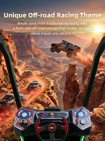 Máquina de Juego Arcade con Monedas para Interiores, Simulador de Conducción de Autos con Temática Única de Carreras Todoterreno