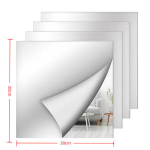 <span class=keywords><strong>Espejo</strong></span> Acrílico Adhesivo de Pared, <span class=keywords><strong>Espejo</strong></span> de <span class=keywords><strong>Cuerpo</strong></span> <span class=keywords><strong>Entero</strong></span> para Hogar, Baño, Dormitorio, <span class=keywords><strong>Espejo</strong></span> Suave Autoadhesivo de 30x30cm, Ligero e Irrompible - Product Image 4