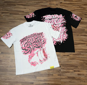 Camisetas de Hombre de Alta Calidad con Estampado 'Eso es MUCHO jarabe para la tos', de Diseñador de Marca Popular, con Estampado Escaneable, de Manga Corta - Product Image 1