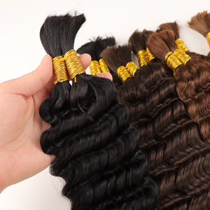 Wholesale Products Sale <strong>Bulk</strong> Deep Wave <strong>Human</strong> <strong>Hair</strong> Double Drawn Cuticle Aligned Raw Indian <strong>Bulk</strong> <strong>Hair</strong> Boho Braids <strong>Human</strong> <strong>Hair</strong> - Product Image 3