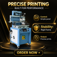 Machine d'impression à plat semi-automatique à une couleur avec contrôle PLC pour l'emballage papier, le PVC et les composants électroniques