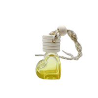 Diffuseur de parfum pour voiture miniature en forme de cœur, couleur personnalisée, 5 ml-6 ml, avec cordon de suspension